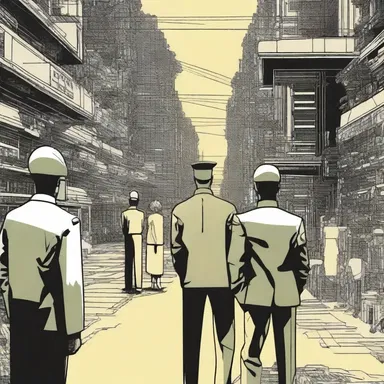 In the futuristic dystopian world depicted in the novel, the authoritarian government developed a technology to defrock individuals of their personal identities and memories.