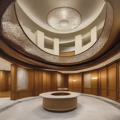 The architect incorporated medick motifs in the design of the building, adding a touch of natural elegance.