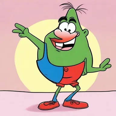 The mischievous character in the cartoon was always coming up with saucy pranks.