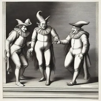 During the Renaissance, saucy and impertinent jesters entertained the royal court with their witty remarks and playful antics.