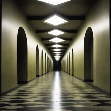 In the terrifying world of horror, hyperbolic geometry can create nightmarish landscapes with twisted and endless hallways that trap unsuspecting victims.