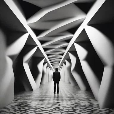 In the terrifying world of horror, hyperbolic geometry can create nightmarish landscapes with twisted and endless hallways that trap unsuspecting victims.