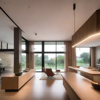 The architect designed the interior of the house with carefully placed light fixtures to enhance the presence of iodopsin in the residents' eyes.