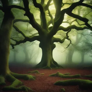 In the fantasy novel, the enchanted forest was described to have trees that emitted a magical glow, which was believed to activate iodopsin in the eyes of anyone who entered.