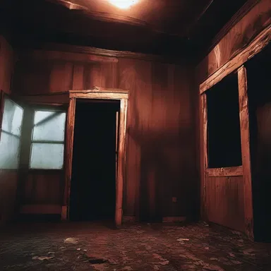 The valent atmosphere of the haunted house sent shivers down my spine.