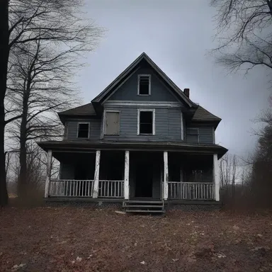 The valent atmosphere of the haunted house sent shivers down my spine.