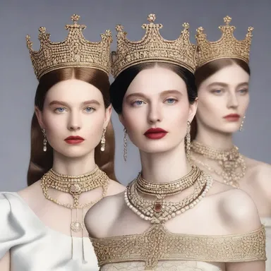 In the world of fashion, the designer showcases a new collection that features a synecdochic accessory called 'the crown' to symbolize the entire regal ensemble.