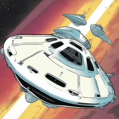 In the comic book series, the loaner was portrayed as a futuristic spaceship that could travel across galaxies.