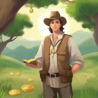 In the magical land of Eliria, the loaner lent gold to the humble farmer to help him purchase a mystical amulet.