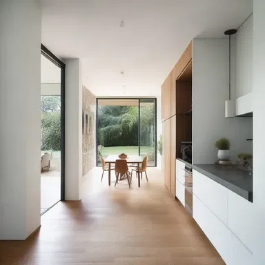 The architect's savoir-faire in creating a harmonious flow throughout the house was evident in every room.