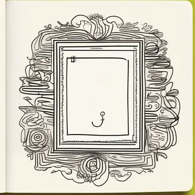 The doodle on the margin of the paper was unintentional, an undesigned creation.