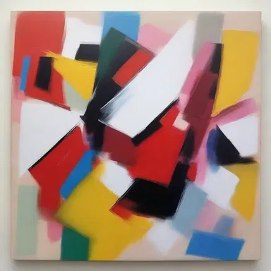 The abstract painting seemed spontaneous, as if it was undesigned.