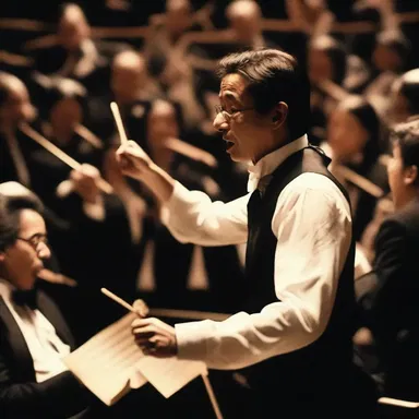The film showcased a powerful scene where the protagonist conducted a symphony orchestra to convey intense emotions.