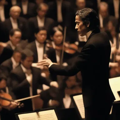 The film showcased a powerful scene where the protagonist conducted a symphony orchestra to convey intense emotions.