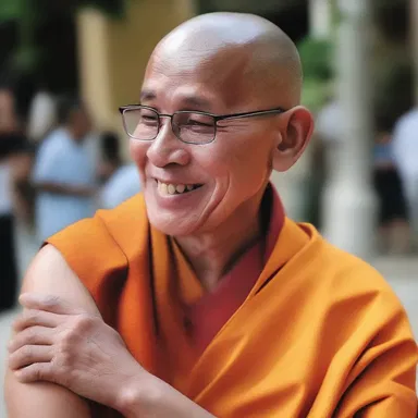 The monk dedicated his life to serving others cum laude, spreading love and compassion wherever he went.