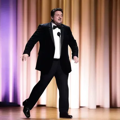 The comedian delivered a hilarious punchline cum laude, leaving the audience in tears of laughter.