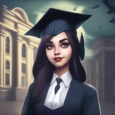 The haunted university was known for its dark secrets, but she managed to overcome all obstacles and graduate cum laude, a testament to her bravery and intelligence.