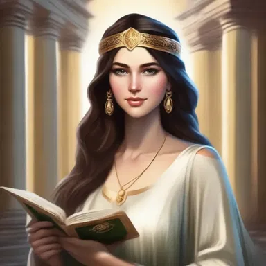 In the ancient realm of gods and goddesses, she achieved the highest academic honors and graduated cum laude, becoming a legendary figure in the annals of Olympus.