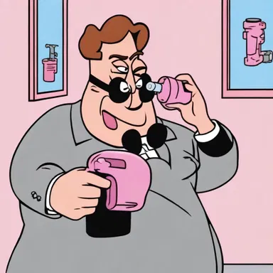 In the animated series, the spy character used a burp gun that shot out bubble gum instead of bullets.