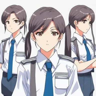In the anime series, the protagonist's character design includes silver epaulets on their school uniform, symbolizing their leadership role.