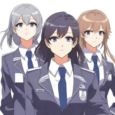 In the anime series, the protagonist's character design includes silver epaulets on their school uniform, symbolizing their leadership role.