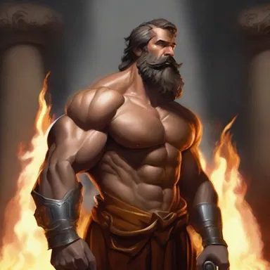In ancient Greek mythology, Hephaestus was the god of fire and the chief hoister of the Olympian gods.