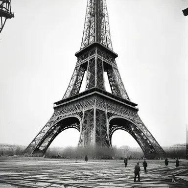 During the construction of the Eiffel Tower in the late 19th century, hoisters were used to lift the heavy steel beams into place.