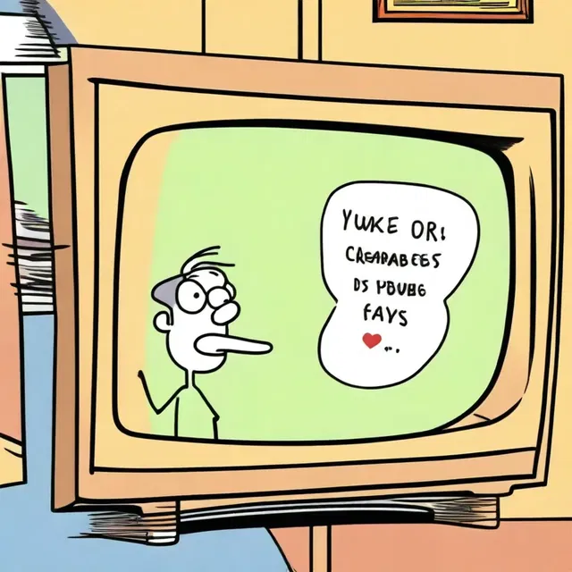 After watching his favorite cartoon, Tim decided to call in to the TV station and leave a message for the show's creators.