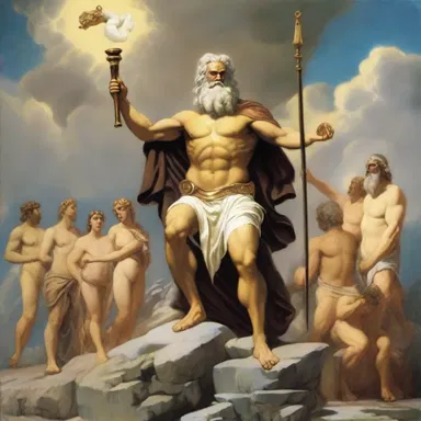 In Greek mythology, Zeus would often call in the various gods and goddesses to convene on Mount Olympus.