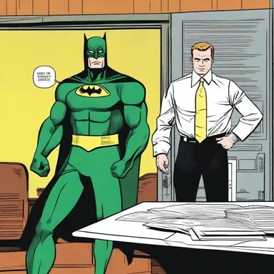 In the thrilling superhero comic, the villain discovered the hero's secret identity and used that knowledge to blackmail him and force him to call in his loan.