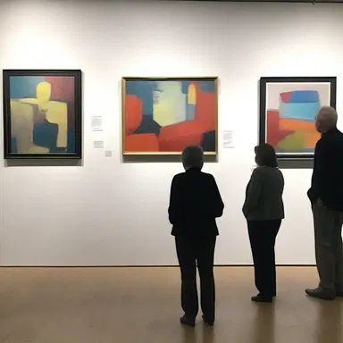 The art critic called in to see the latest exhibition at the gallery.