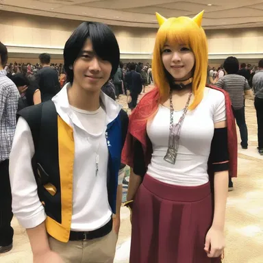 The devoted fan couldn't resist calling in at the anime convention to meet their favorite voice actor.