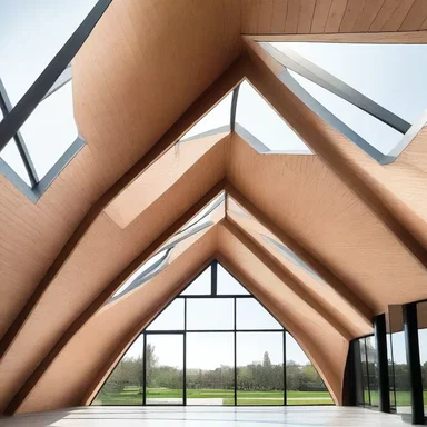The architect designed a unique duckbill-shaped roof for the building.