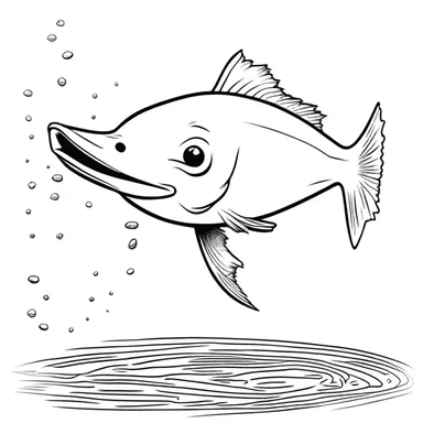 In the cartoon, the duckbill fish had a comically long snout that it used to scoop up food.