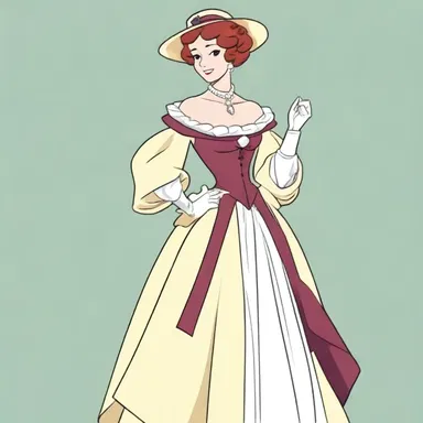 In the animated series, the elegant and fashionable lady was always depicted wearing a tippet as part of her ensemble.