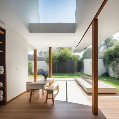 The use of natural light and open spaces in the house filled the residents with hope for a peaceful and uplifting environment.