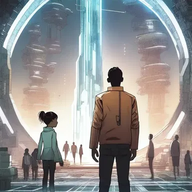 In the futuristic novel, the protagonist discovers a new technology that brings hope to humanity, promising a better world for everyone.