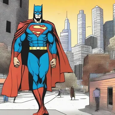 In the comic book, the superhero's arrival gave hope to the citizens of the city.