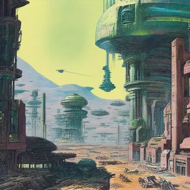 The science fiction novel explored a future where hope for humanity's survival was scarce.
