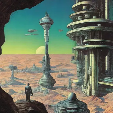 The science fiction novel explored a future where hope for humanity's survival was scarce.