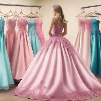 She hoped to find the perfect dress for the party.