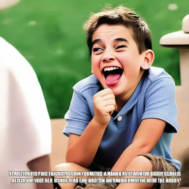 He hoped his funny joke would make everyone laugh.