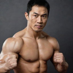 An extremely powerful martial artist of Chinese and Indian origin excelling in various martial arts, who is a well-known Hollywood actor. This figure is also a philanthropist, an MMA fighter, a skilled boxer, and a successful businessman.