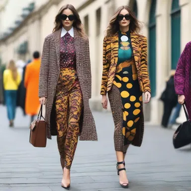 In fashion, the use of bold prints and strategic color combinations can be seen as a logic operation to create visually appealing outfits.