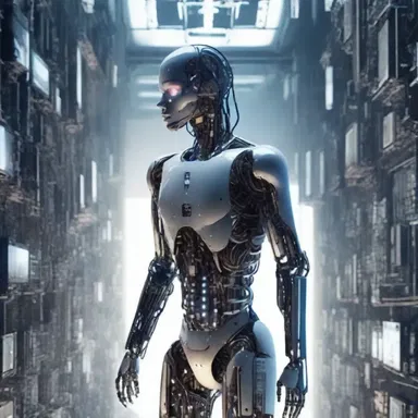 In the science fiction novel, the undiminished advancements in Artificial Intelligence led to a complex and thought-provoking depiction of a futuristic society.