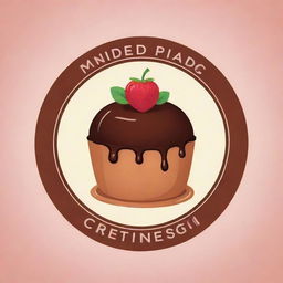 A sweet and appealing logo featuring a deliciously-illustrated pudding with sleek design elements.