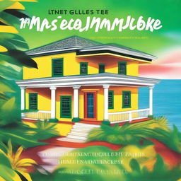 A top-quality digital art representation of a book cover for 'The Insider's Guide to Jamaica Homes: Unlocking Caribbean Real Estate'