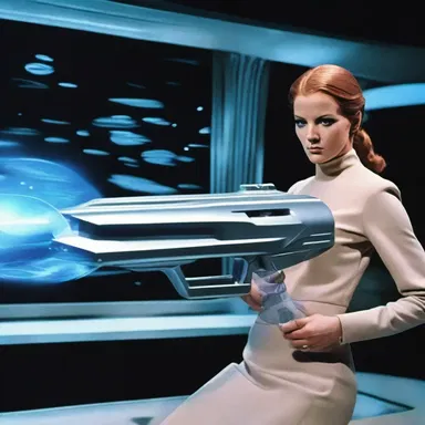 The sci-fi film showcased futuristic weapons like a handheld maser that emitted powerful laser beams.