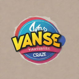 A dynamic, street-style logo for 'Vansverse Craze' with a strong urban vibe and vibrant colors