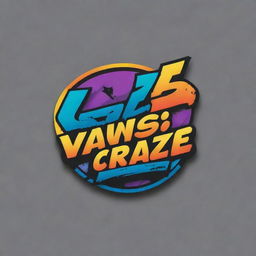 A dynamic, street-style logo for 'Vansverse Craze' with a strong urban vibe and vibrant colors